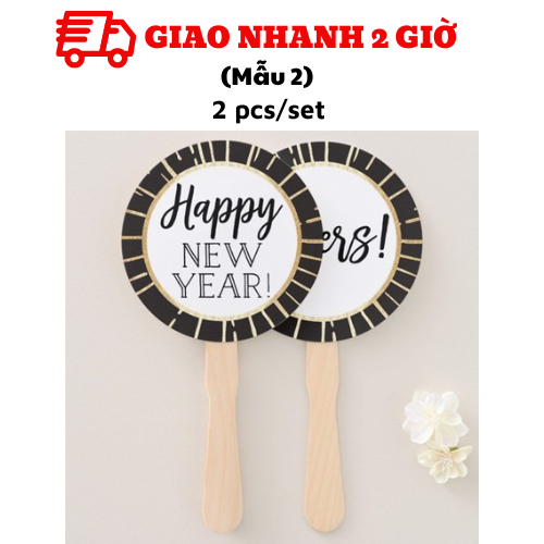 Bộ phụ kiện chụp hình Happy New Year nhiều mẫu yept17