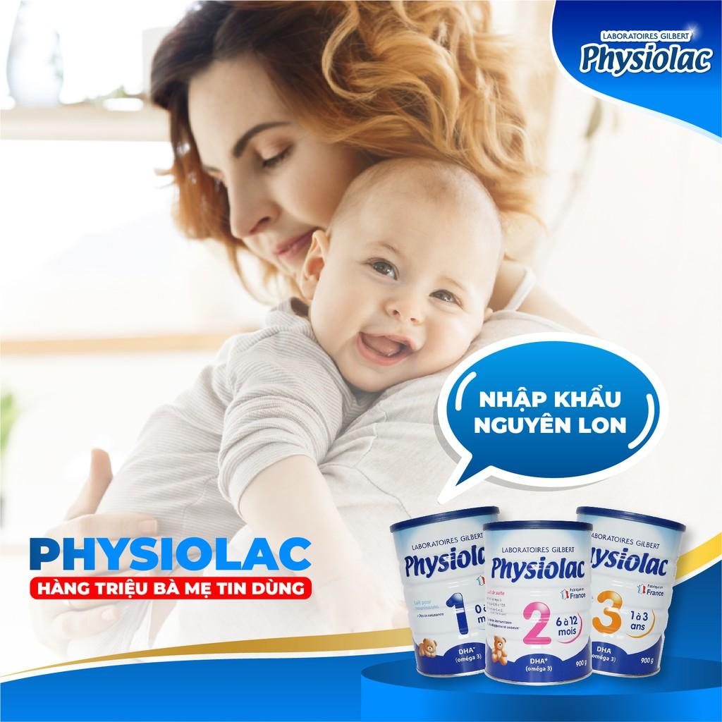 Bộ 2 lon sữa bột Physiolac 1 900g (Bổ sung DHA)