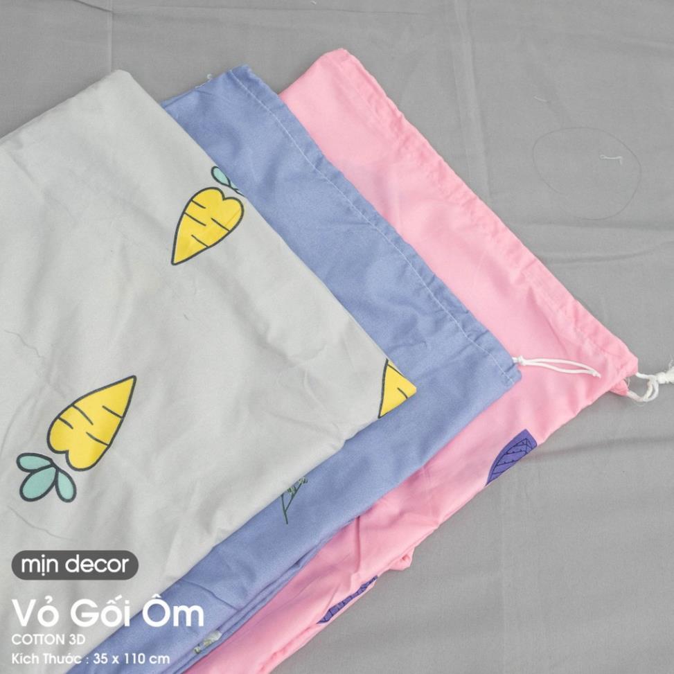 Vỏ gối ôm cotton  kích thước 35x110cm nhiều mẫu mã đa dạng