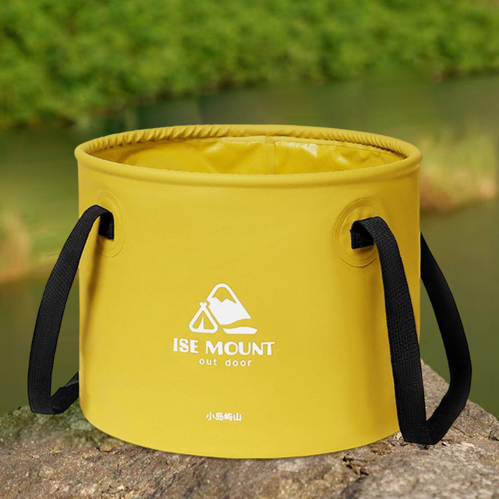 Round Collapsible Bucket 10L Water Container Durable Multifunction for Car Washing