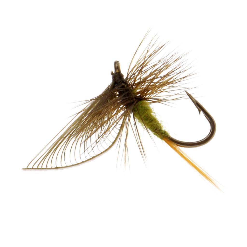 Fly Fishing Lure Flies Bass Salmon Trout Simulation Hand-tied Insects Baits Floating Flies Lures