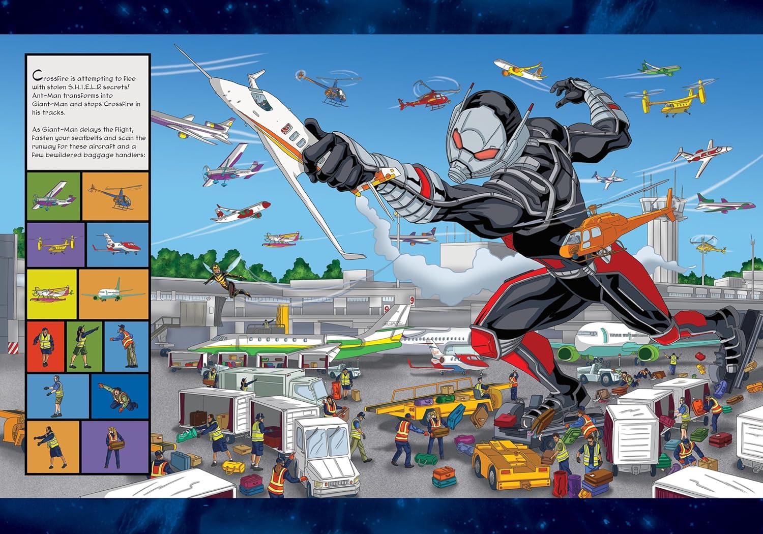 Sách ngoại văn: Look And Find Sticker Book Marvel Heroes And Villains