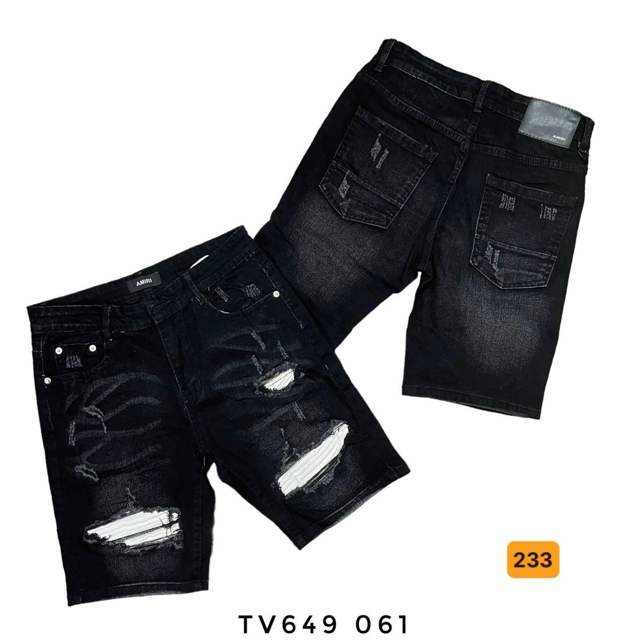Quần short jean nam, quần short jean nam mẫu mới phong cách hàng quốc, họa tiết cao cấp OBOK FASHION MS233