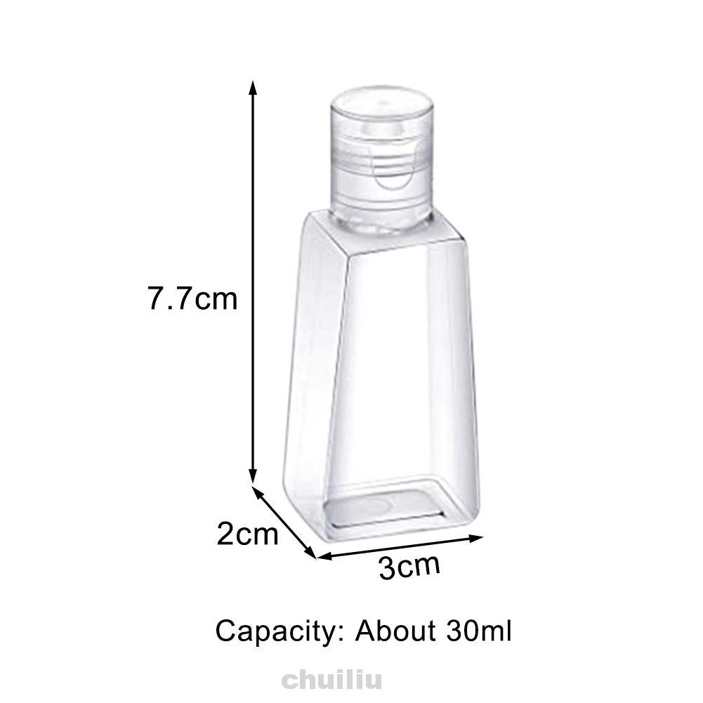 Set 12 Lọ Đựng Dầu Gội Trong Suốt Kèm Móc Khóa Tiện Dụng