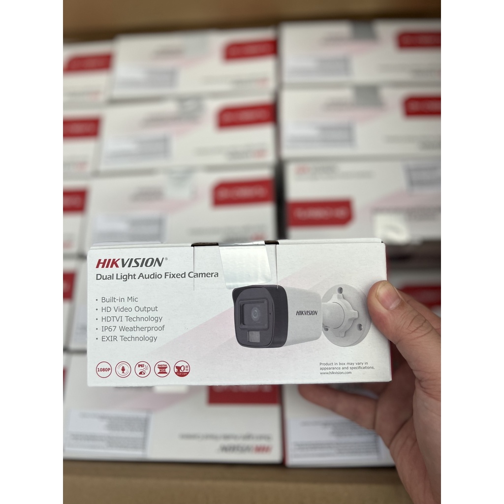 Bộ Camera Hikvision full color có màu ban đêm full phụ kiện lắp đặt hàng chính hãng