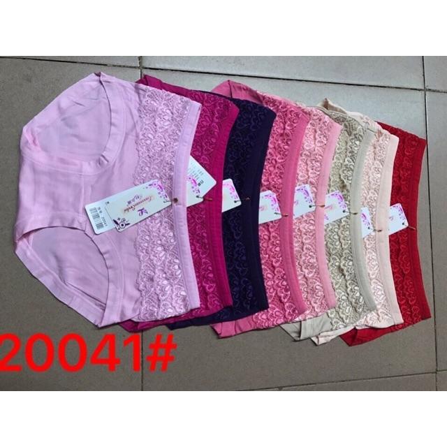 10 quần cotton pha ren