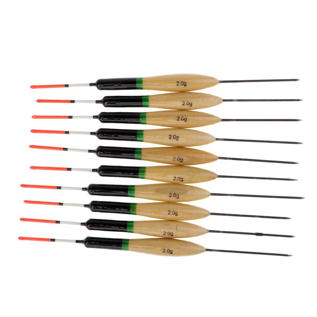 10Pcs Fishing Bait Indicator Float Bobbers Rock Fishing Saltwater