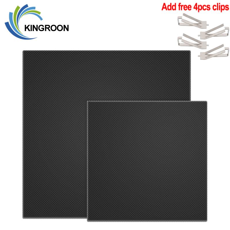 Kingroon Ultrabase Nền tảng nhiệt Nền tảng hình vuông Bề mặt Tấm thủy tinh Tplice Gass Giường nóng cho Ender 3 CR10 KP3s Bộ phận máy in 3D
