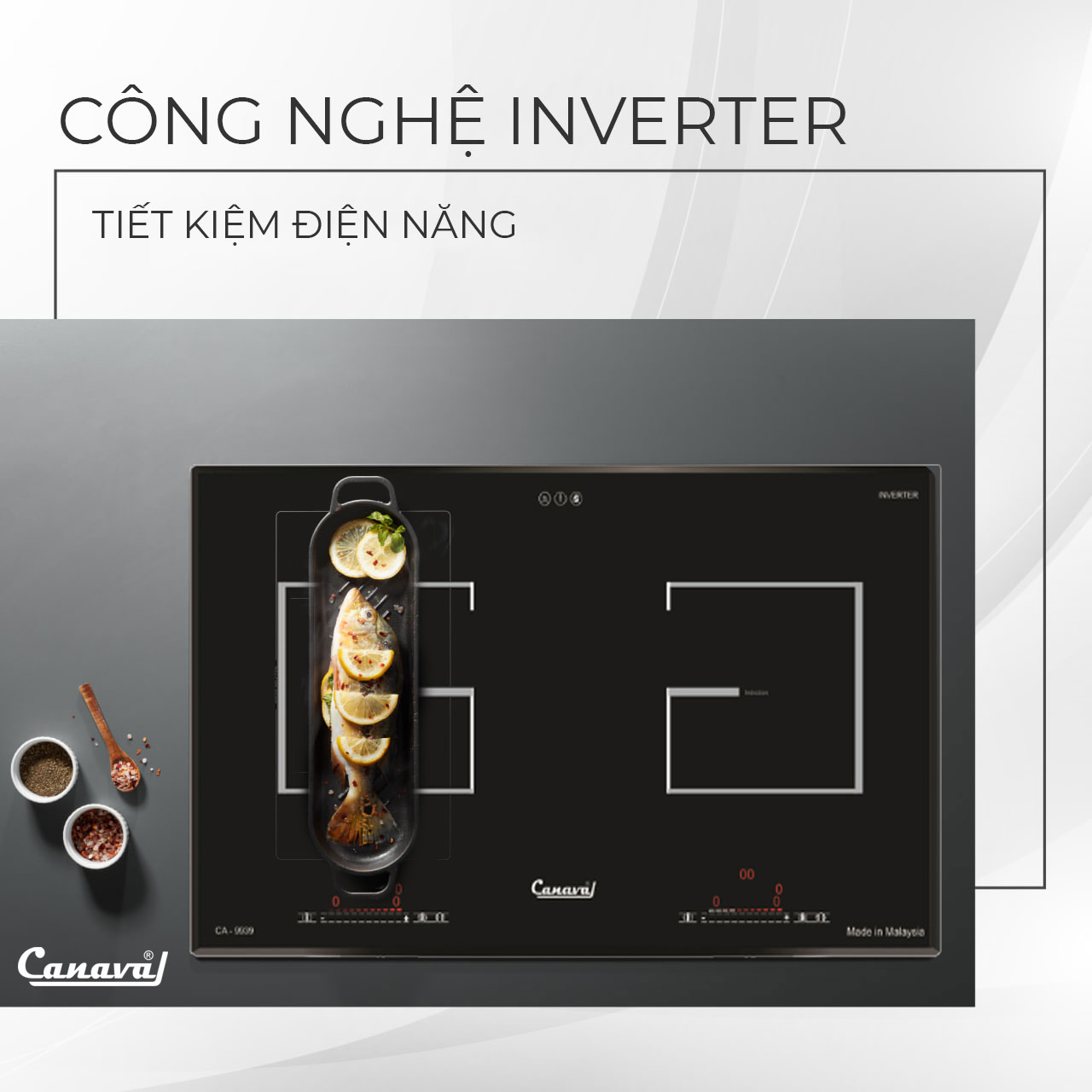 Bếp điện từ đôi Canaval CA9939 - Hàng nhập khẩu