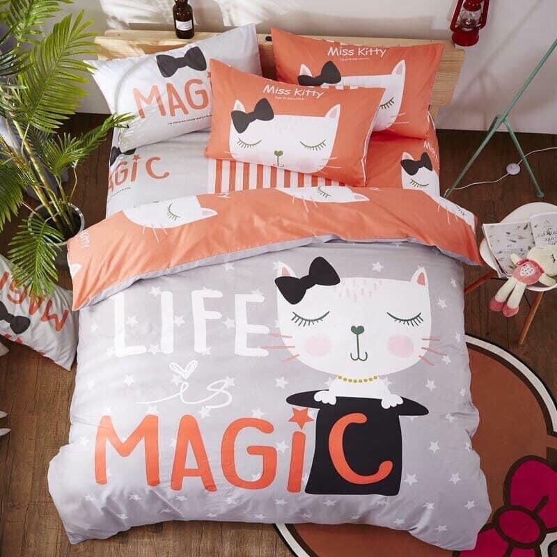 BỘ CHĂN GA COTTON HỌA TIẾT DỄ THƯƠNG