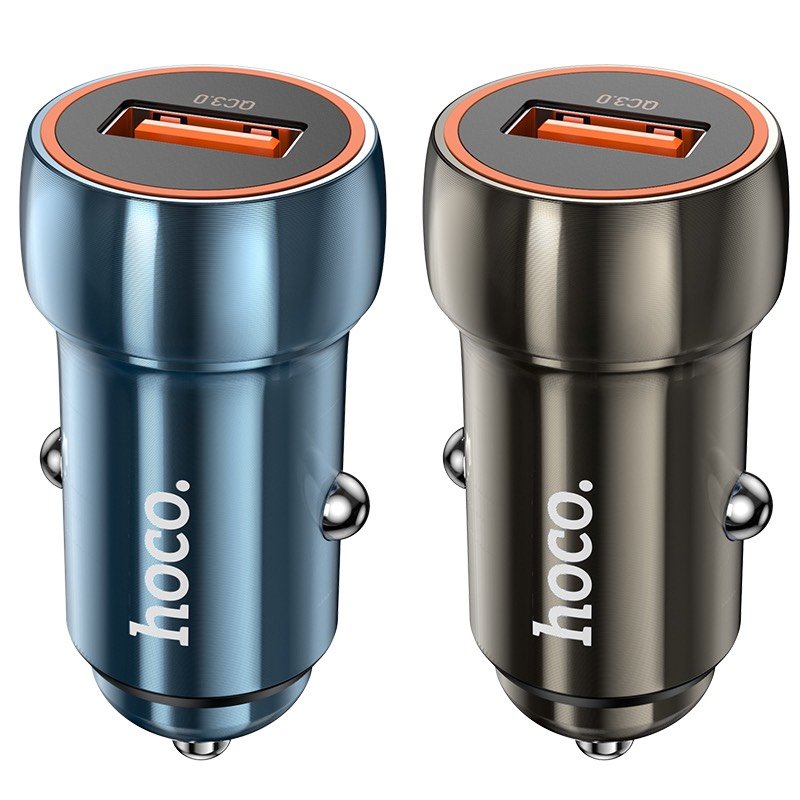 Tẩu sạc nhanh hoco 20w trên ô tô Z46, 1 cổng USB PD20W QC3.0