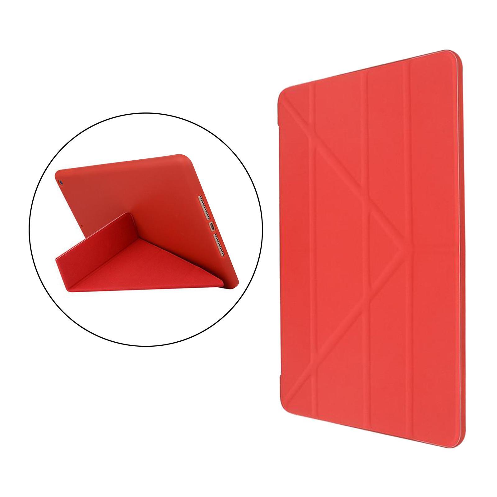 Shockproof Silicone Folding Stand Case Red