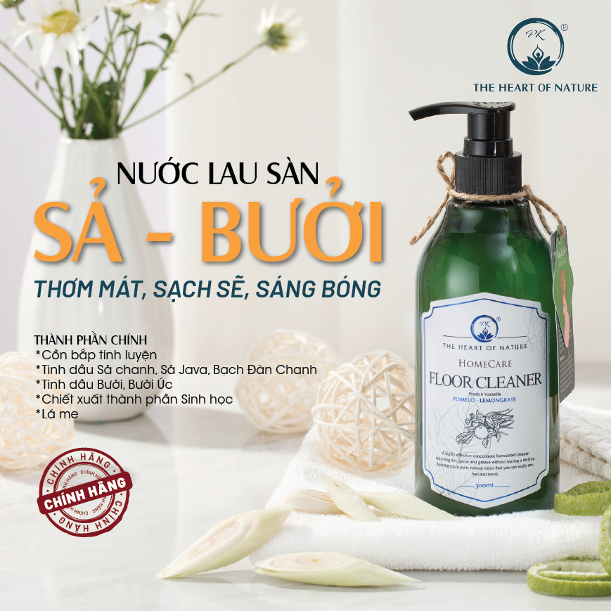 COMBO 3 Chai Nước Lau Sàn Tinh Dầu Thảo Mộc Hữu Cơ Organic PK 1000ML/Chai - Đuổi muỗi và côn trùng - Hương thơm tinh dầu dịu nhẹ - An toàn cho bé vận động.