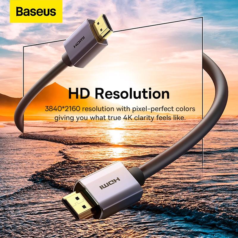 Cáp HDMI 4K Cao Cấp Baseus High Definition Series Graphene HDMI to HDMI Adapter Cable (Hàng chính hãng