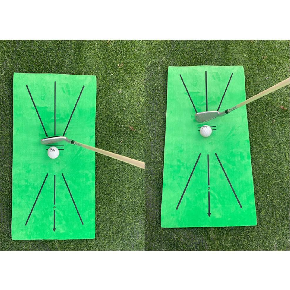 Thảm Tập Swing golf Batting Mat Tại Nhà Ngoài Trời Di Động Mini Có Vạch Định Hướng Phát Bóng Hàng Cao Cấp