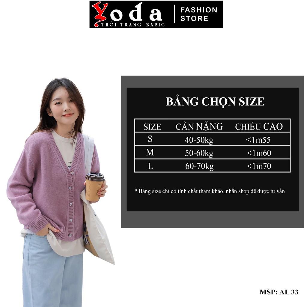 Áo Khoác Cardigan Nữ YODA Chất Len Lông Cừu Mềm Mại Dáng Dễ Thương AL33