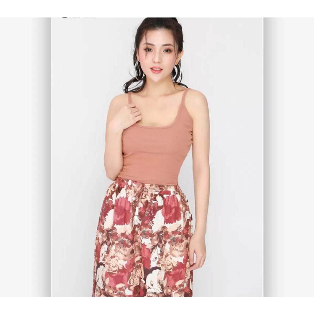 Áo Croptop mix Quần hoạ tiết ống suông Cực chất