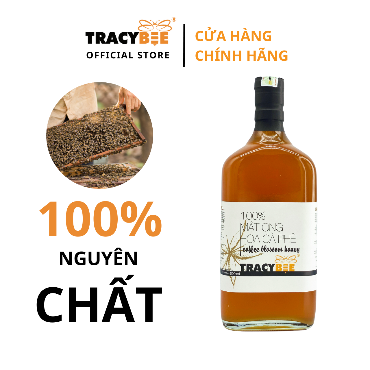 Mật Ong Hoa Cafe Tracybee (600ml)