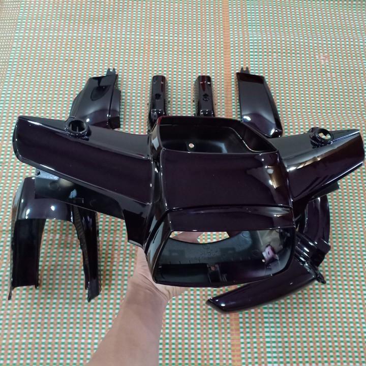 Dàn áo xe dành cho DreamII nhựa ABS nguyên sinh màu NHO , tặng kèm bộ tem theo xe - A533