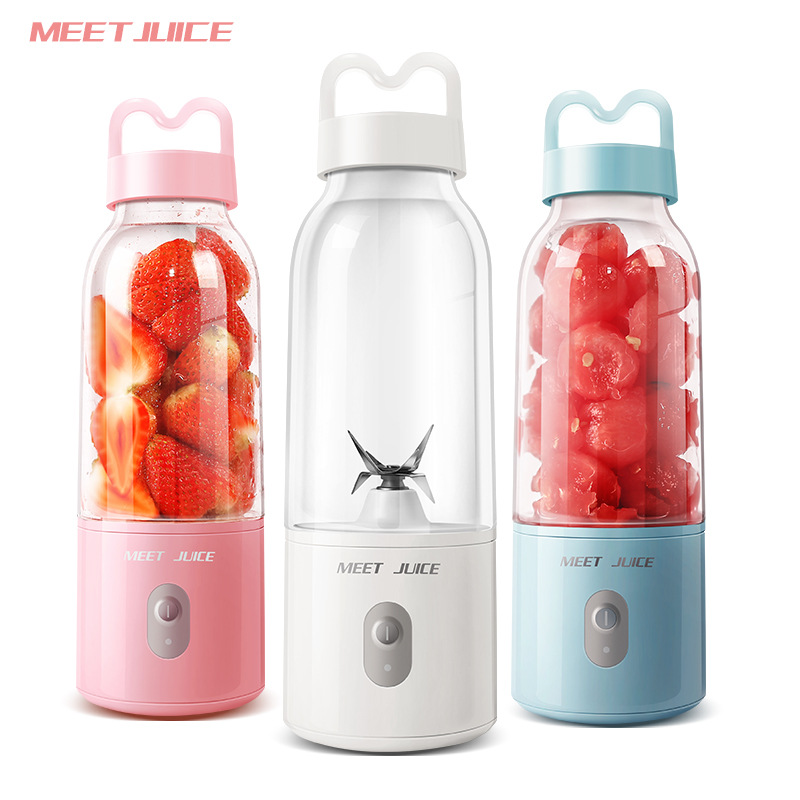 Máy xay sinh tố mini cầm tay Meet Juice 500ml , máy xay cầm tay đa năng