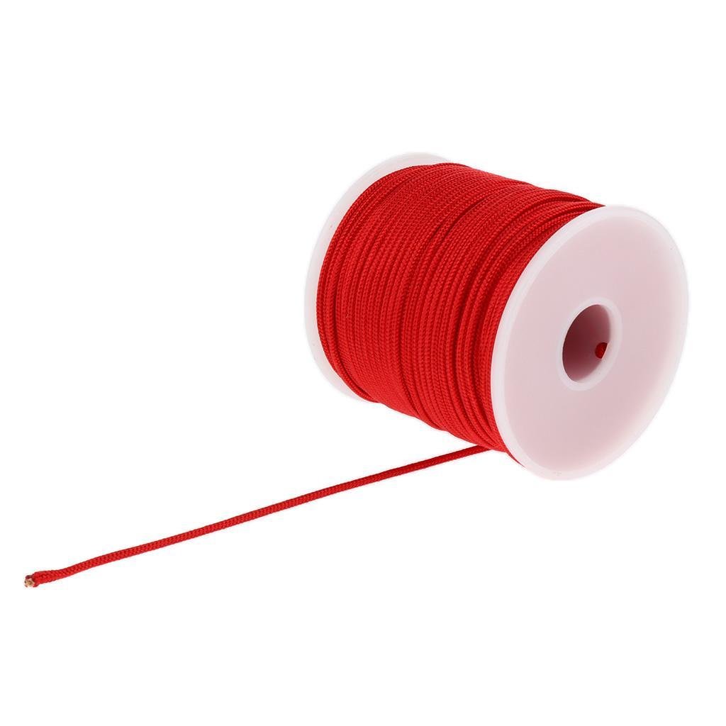 2 Pieces 2mm 50m Paracord Parachute Rope Cord Outdoor Camping Tent Guylines, Hiking Travel Hunting Survival