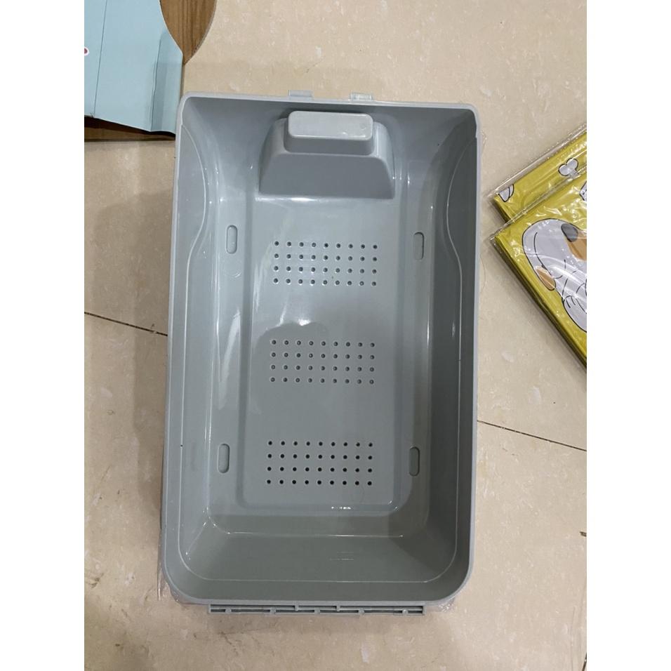 Hộp Đựng Giày Dép Nắp Nhựa Cứng Trong Suốt Có Nắp Đậy Thoáng Khí, Size lớn Chịu Lực 4kg Kích Thước 34 x 24 x 13