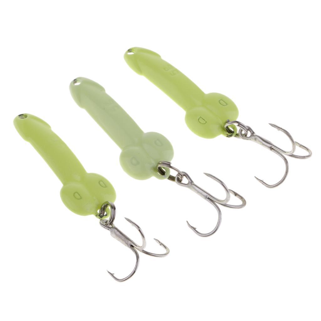 3Pcs 3.5cm Artificial Simulation Metal Sequins Metal Sequins Fishing Hooks