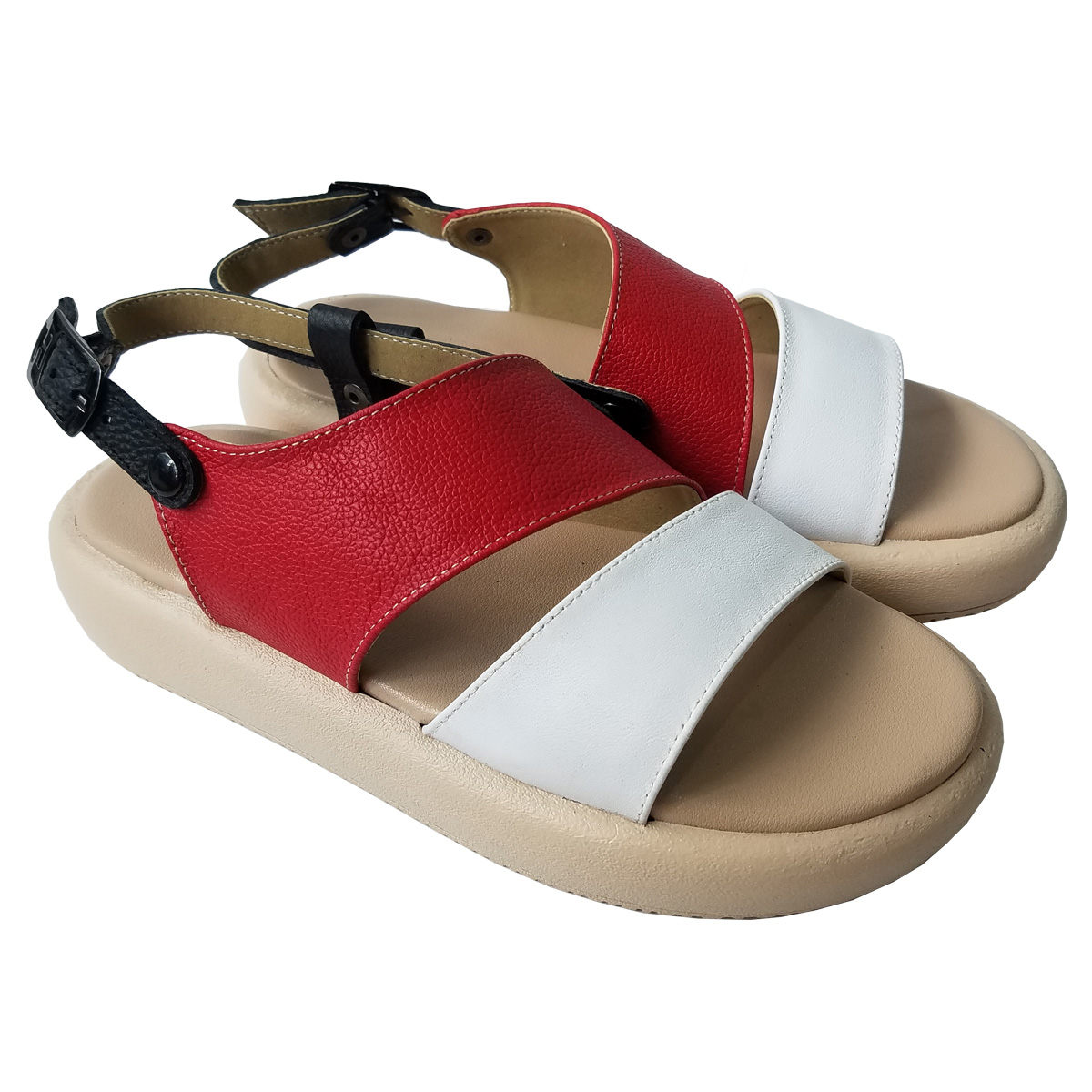 Giày Sandal Nữ Da Bò Thật BIGGBEN Cao 4 Phân SDN112