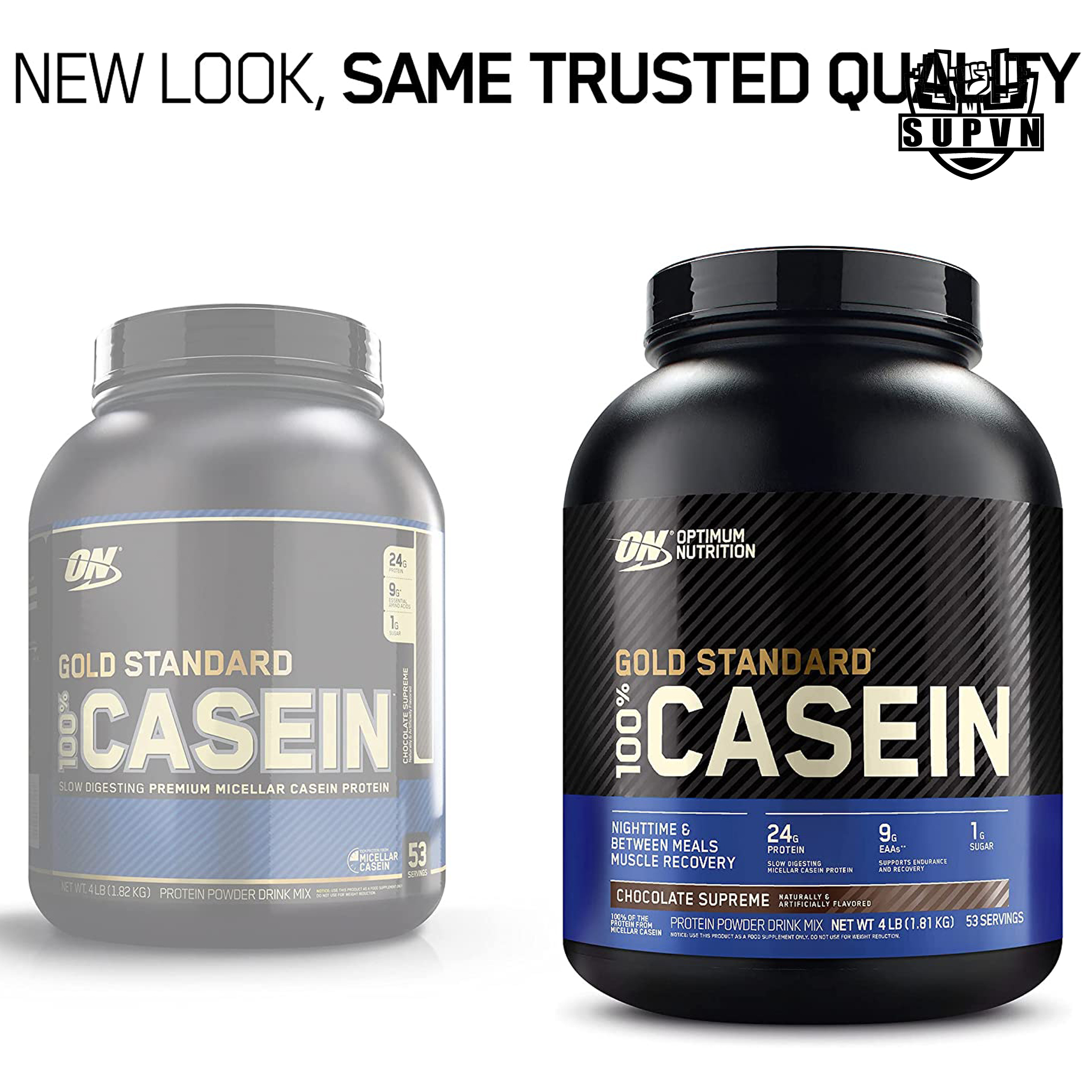 100% Casein ON Gold Standard (4lbs - 53 Serving) - Sữa Tăng Cơ, Nuôi Cơ Ban Đêm Chống Dị Hóa Cơ