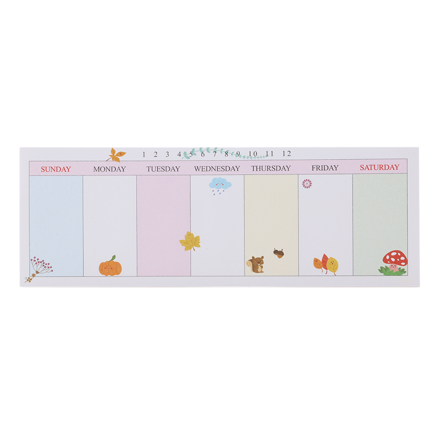 Tập Giấy Note Ghi Chú Kế Hoạch Tuần