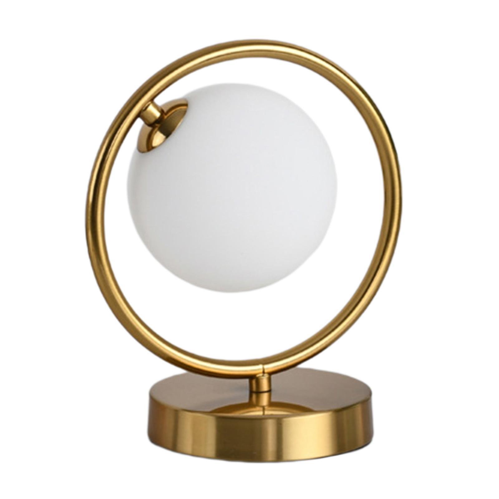 Dimmable Table Lamp Round Bedside Desk Night Light