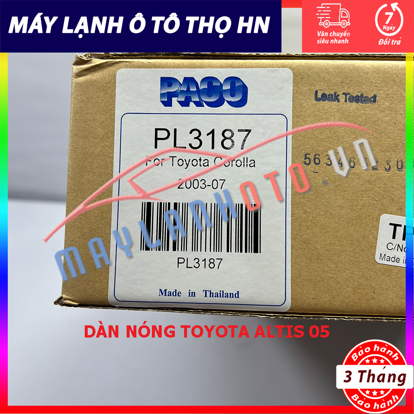 Dàn nóng Toyota Altis 2005 Hàng xịn Thái Lan