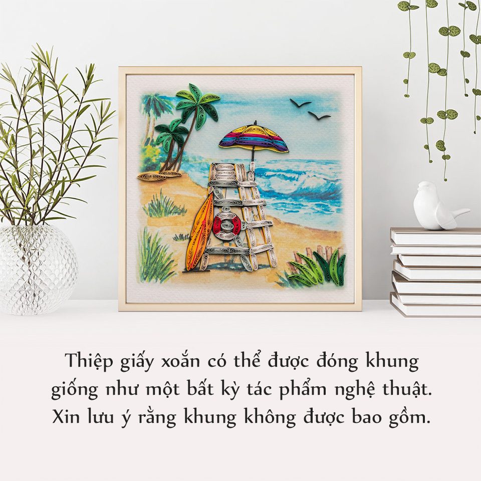 Thiệp Giấy Xoắn Biển - NC-S1504