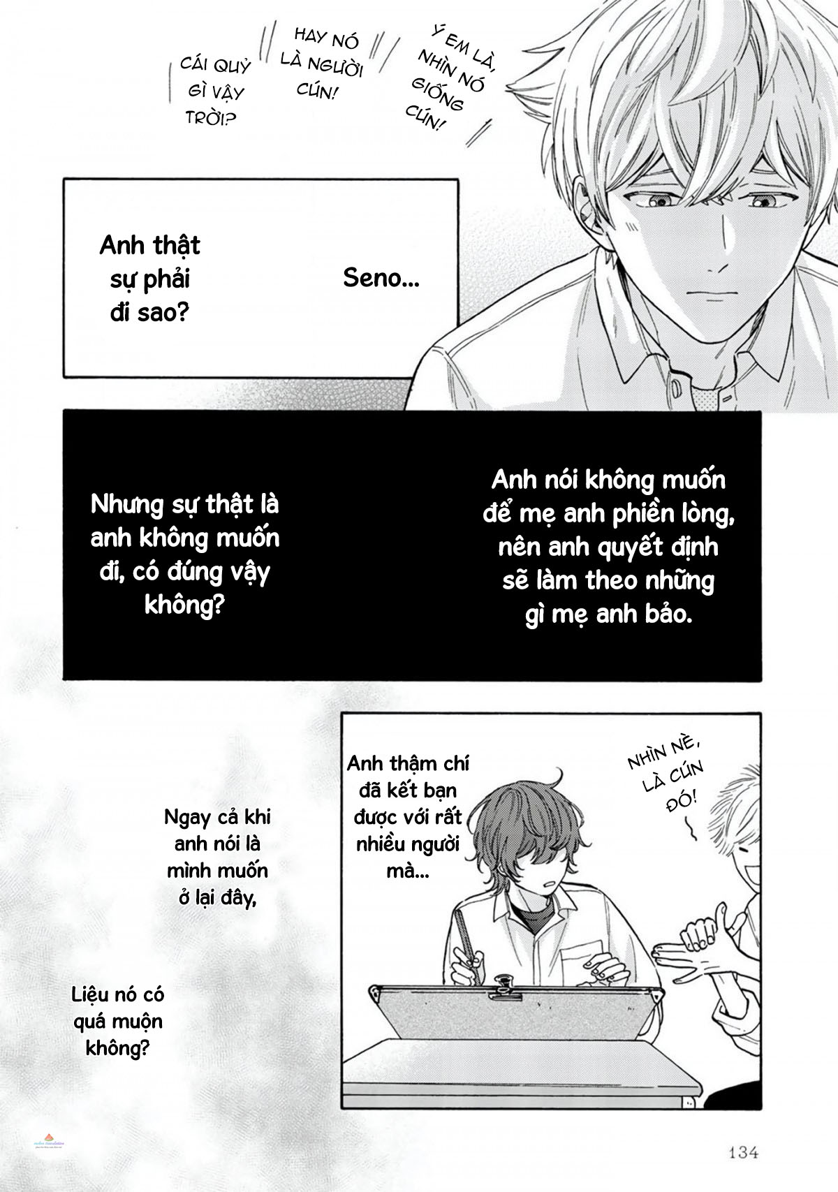 ngôi sao hạng nhất được vẽ bằng nụ hôn chapter 5 4