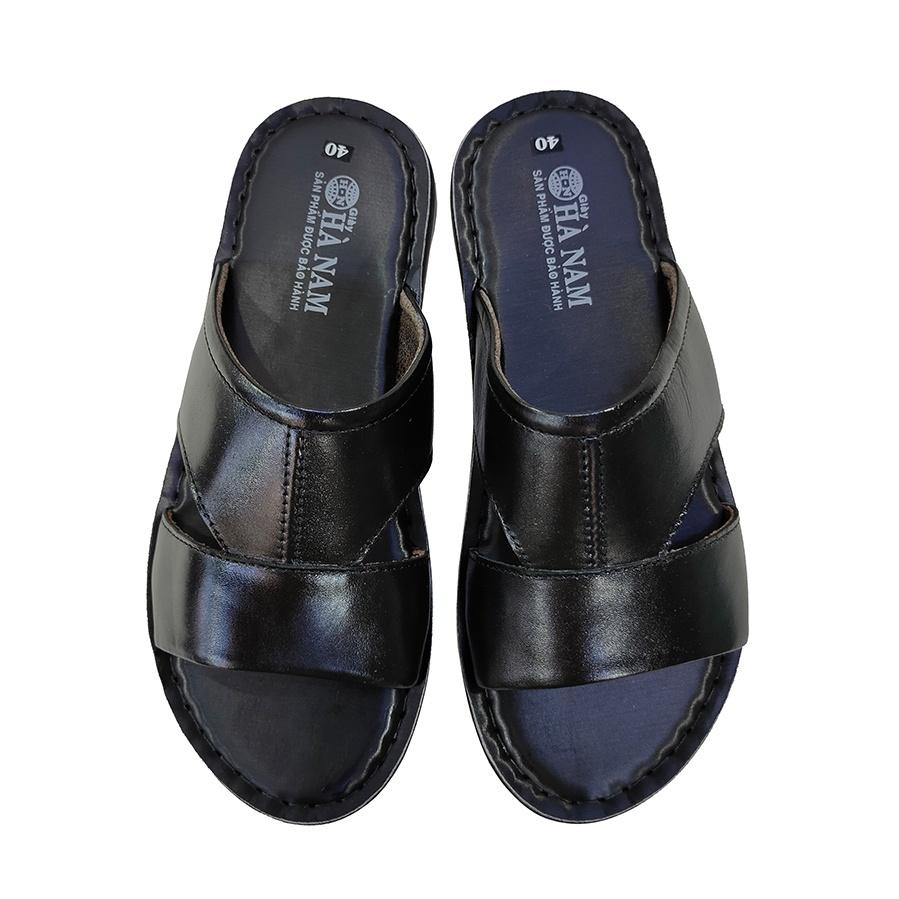 Dép Nam Quai Ngang Da Bò Thật TiTi ĐÔ Cao Cấp DNA2189d