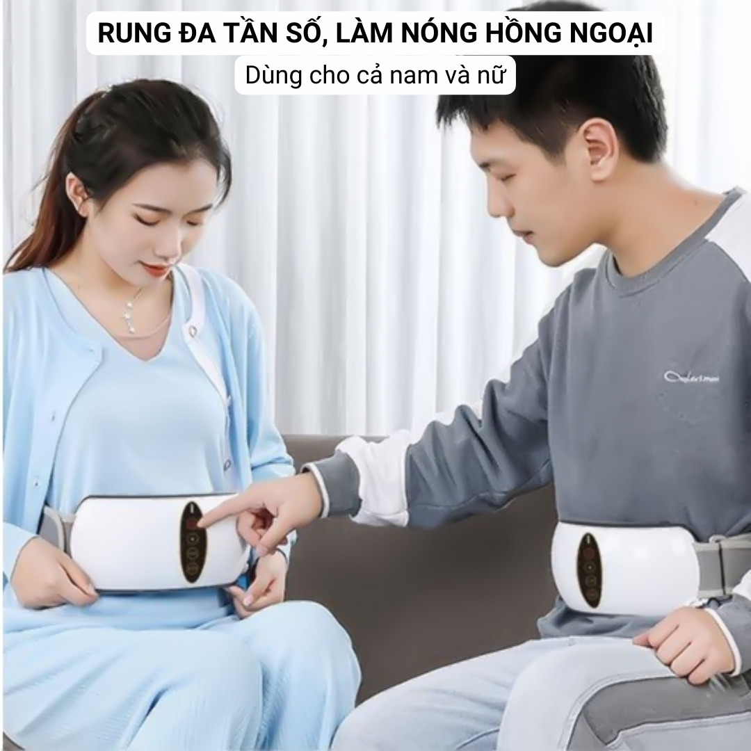 Máy Massage Bụng SP1810, Đai Massage Giảm Eo, Máy Rung Bụng Kết Hợp Làm Nóng Hiệu Quả