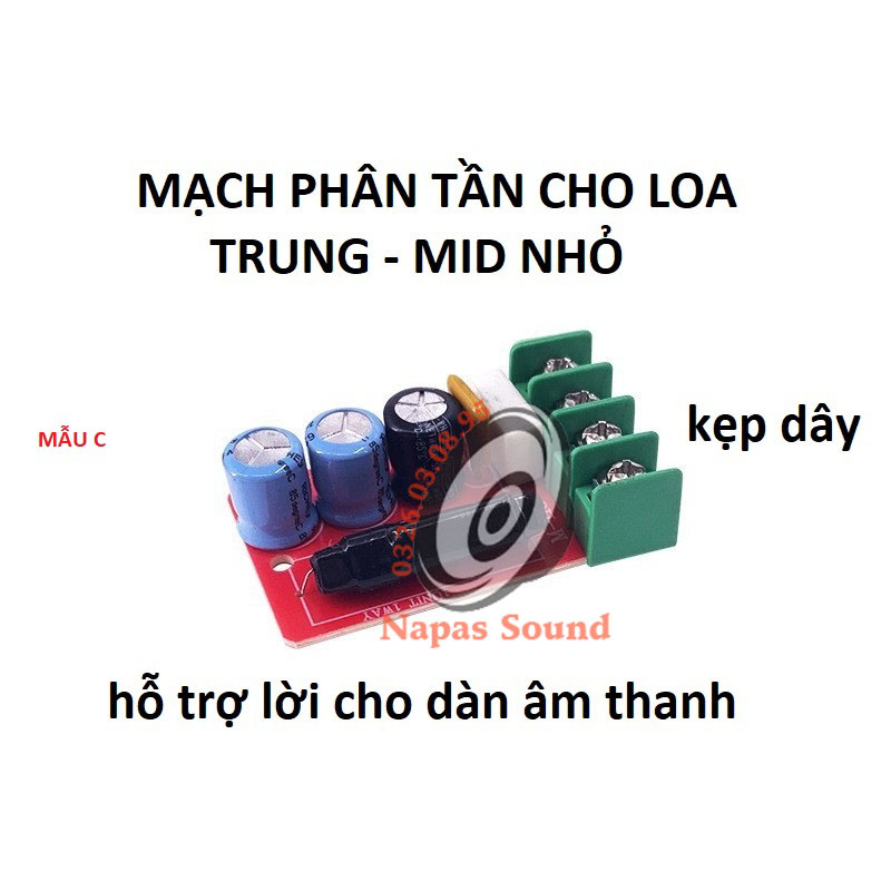 PHÂN TẦN LOA MID - GIÁ 2 CÁI - MẠCH PHÂN TẦN LOA LỜI - PHÂN TẦN LOA TRUNG