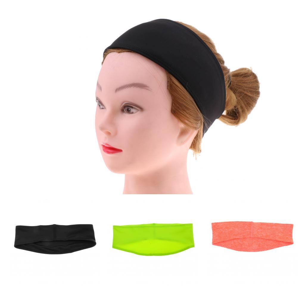 Women Men Sports Sweat Sweatband Headband  Stretch Wrap