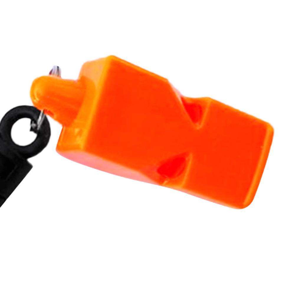 5Pcs Portable Scuba Diving Emergency Scuba Diving Survival Whistle with Snap Clip for Kayak Boating Camping Hunting