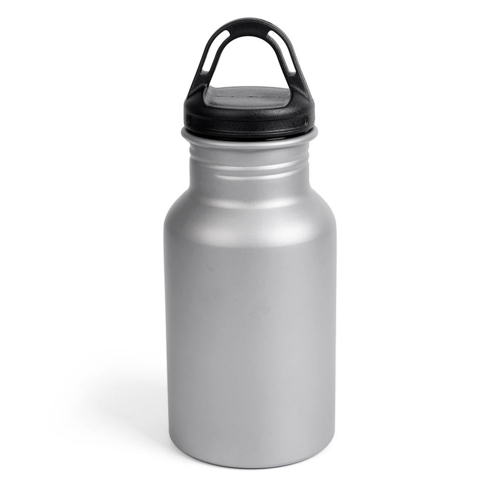 400ML Wide Mouth Bottle Titanium Water Bottle Classic Sports Water Bottle for Outdoor Camping Hiking Picnic