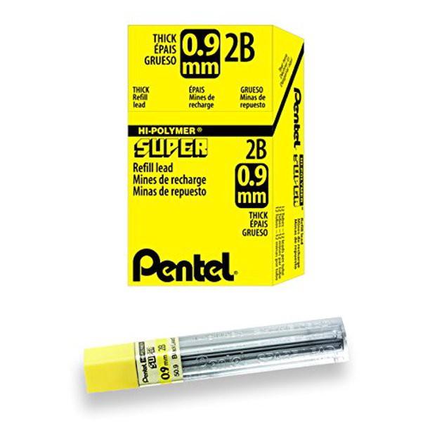 Ruột Chì Kim Pentel Hi-Polymer Super 50.9 2B Ngòi 0.9mm | Siêu ứng