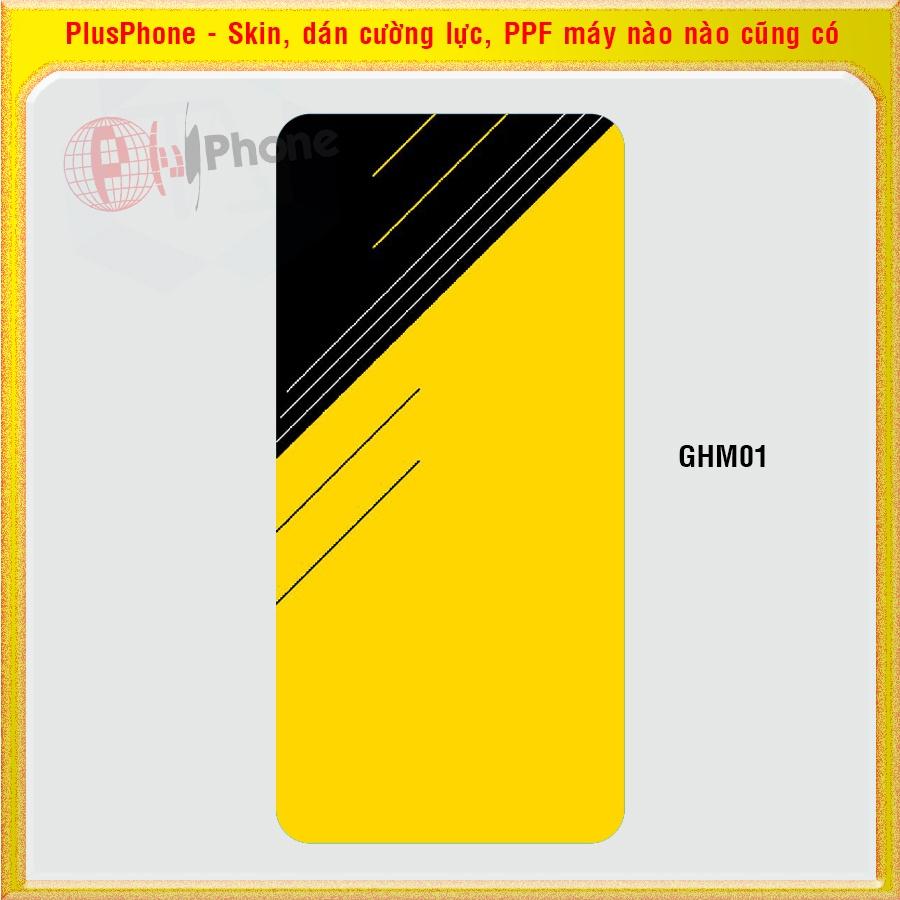 Dán Skin mặt sau cho iPhone 4, 4s, 5, 5c, 5s, 5 SE, 6, 6s, 6 Plus, 7, 7 Plus, 8, 8 Plus in phối màu