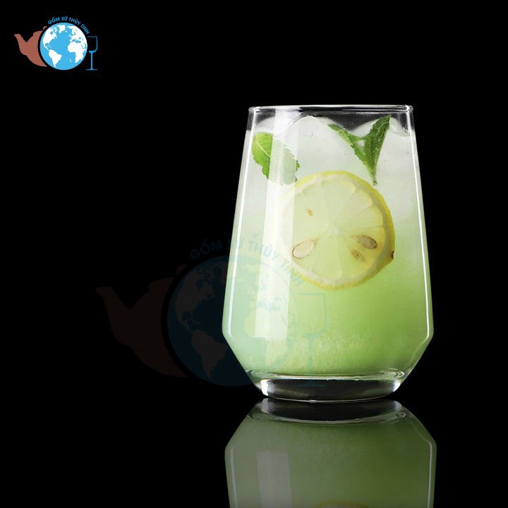 Ly thủy tinh trơn vát đáy có đế 400ml - ES7018-1