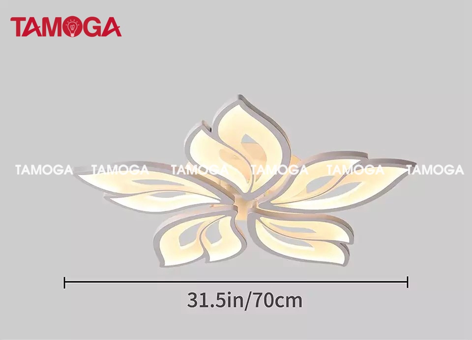 Đèn ốp trần trang trí 5 cánh TAMOGA LILAS 2070