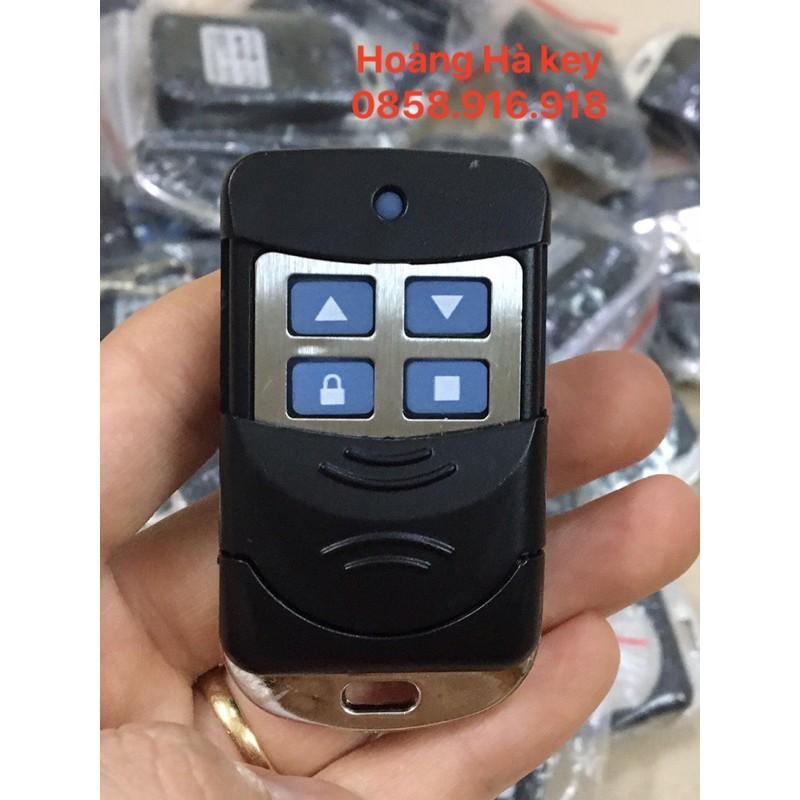 Tay khiển cửa cuốn tự học lệnh tần số 433mHz