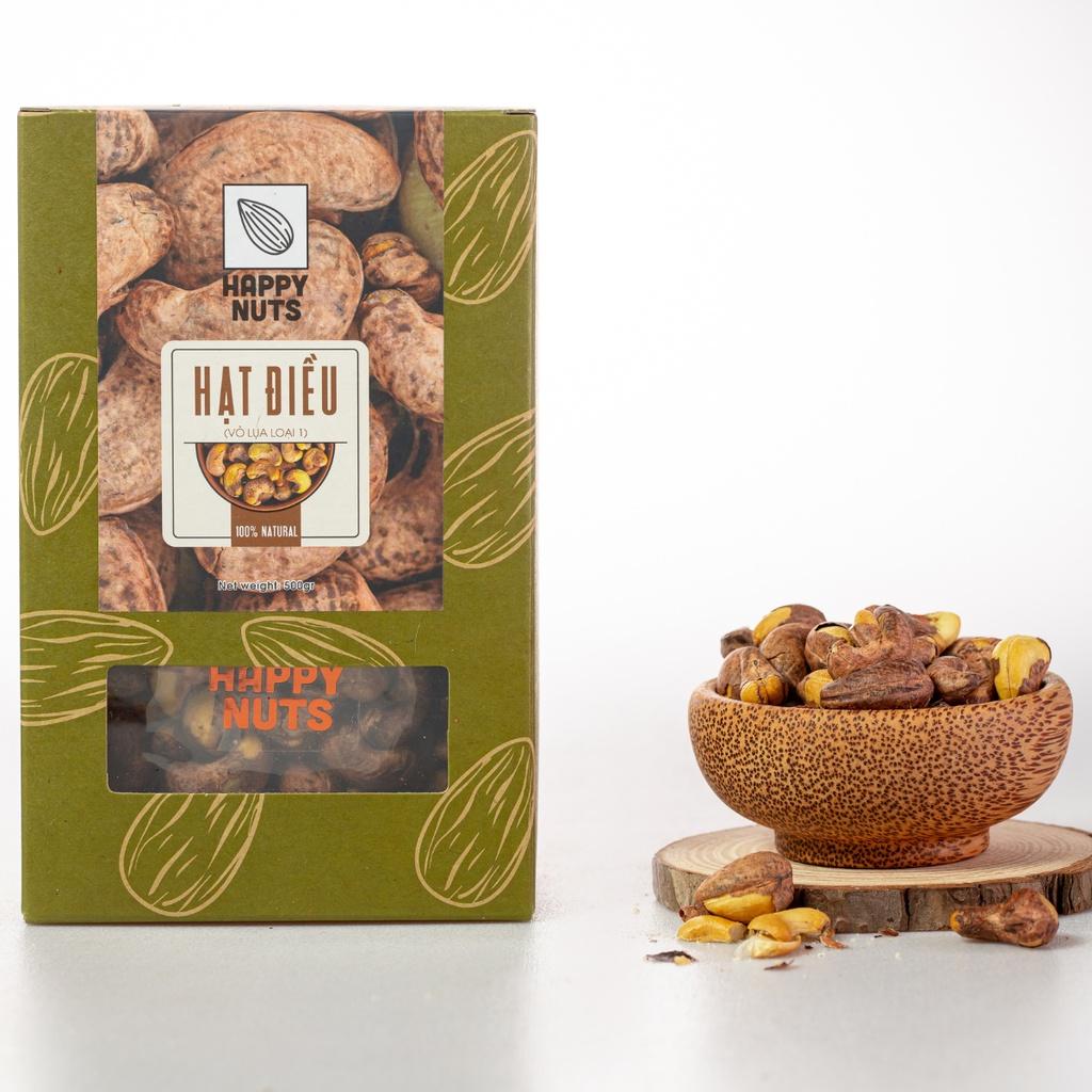 Hạt điều rang HAPPY NUTS - Vỏ lụa