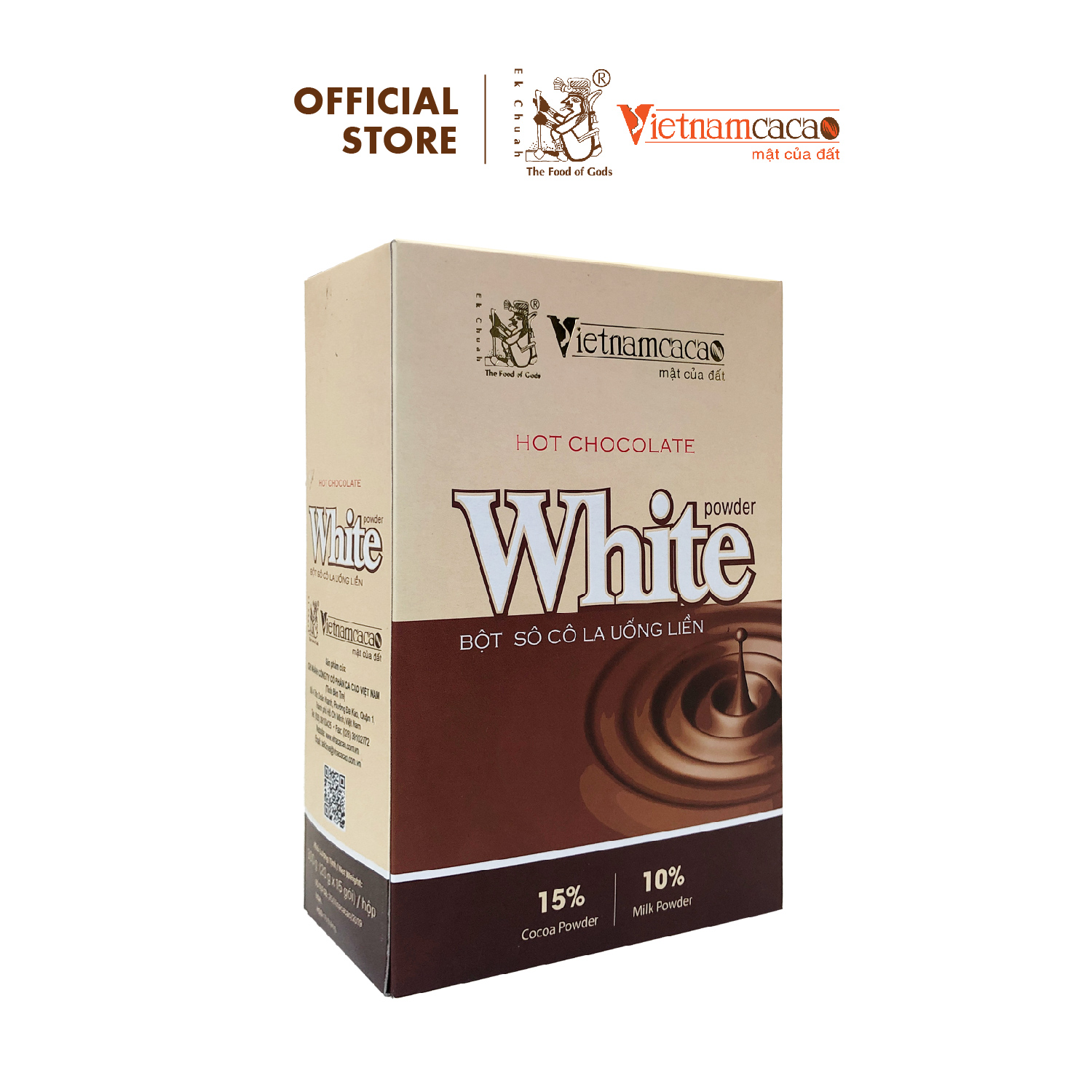 Bột Cacao Hot Chocolate White Vinacacao (300 g)