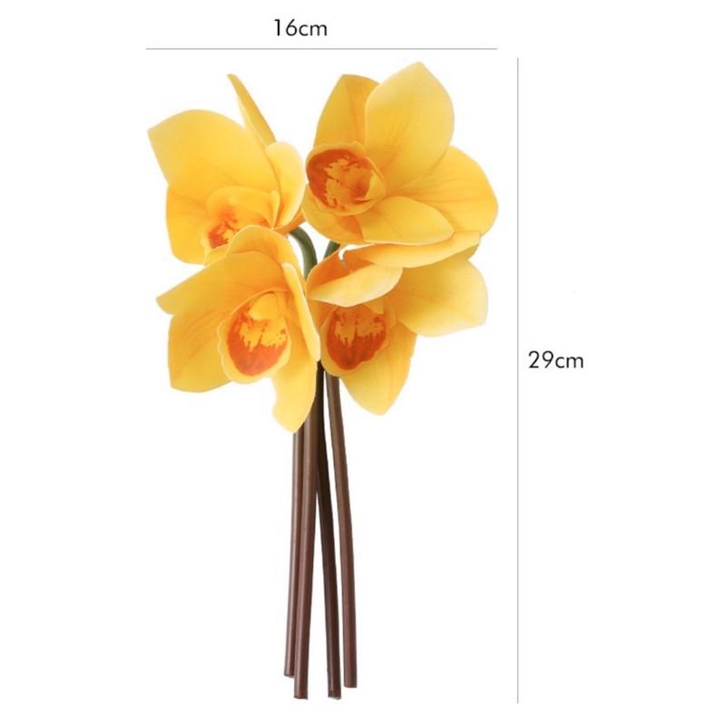 Hoa giả - Bó hoa địa lan nhân tạo in 3D cao cấp
