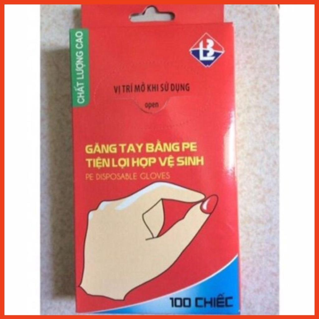 Hộp 100c găng tay nilong loại dày đẹp