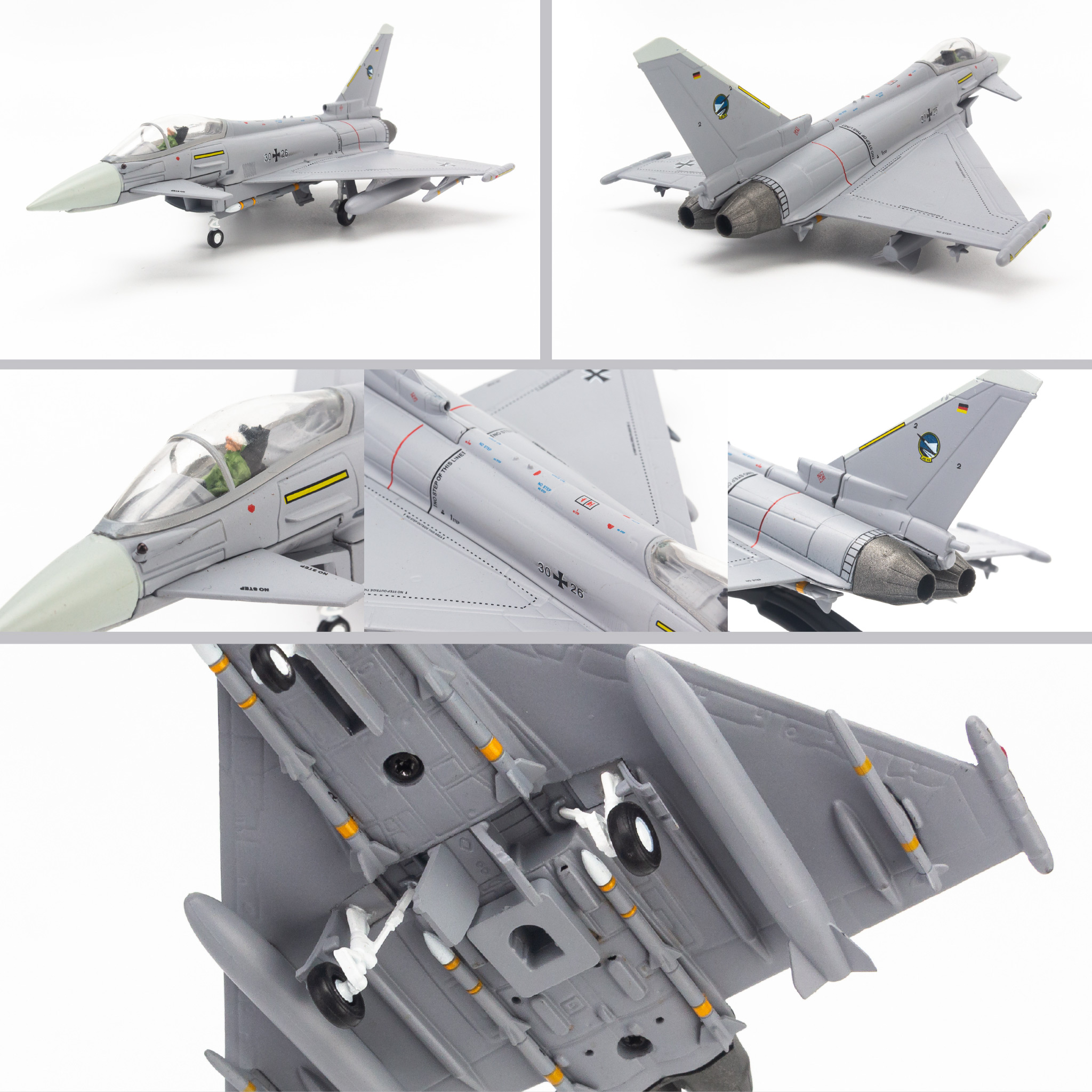 Mô hình máy bay chiến đấu EF2000 Eurofighter Typhoon Germany 1:100 AmerCom